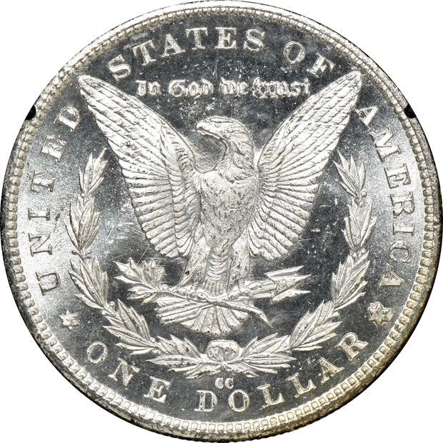 1883-CC GSA MS-62 PL, and an 1884-CC GSA MS-64+ PL CAC, both NGC