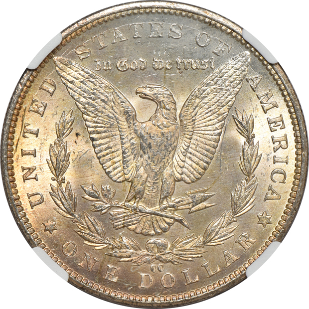 Collection of 54 different Morgan silver dollars, 1878 through 1891-S, in a Whitman classic 9128 album