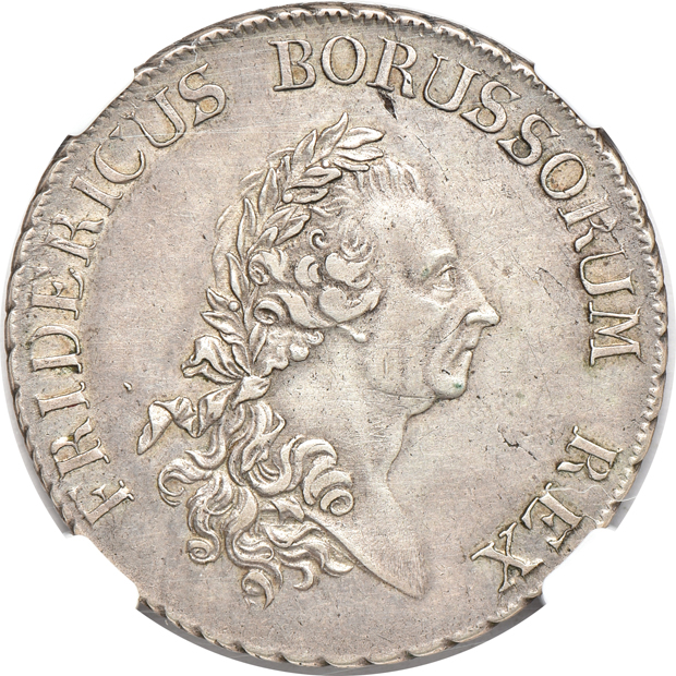 Germany - 1685-CM Saxony taler VF-35, 1702-HB 12 mariengroschen AU-50, and a 1779-A Prussia taler XF-45, all NGC