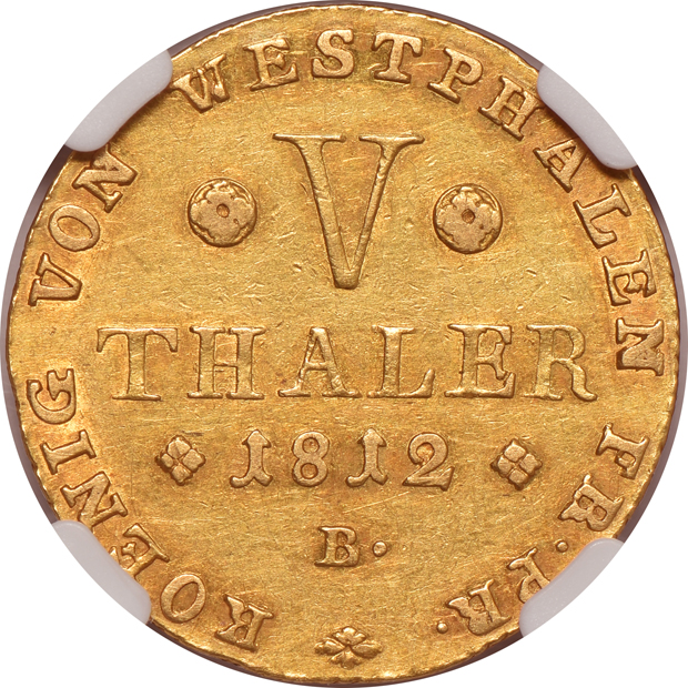 Germany - 1812-B 5 taler - NGC XF