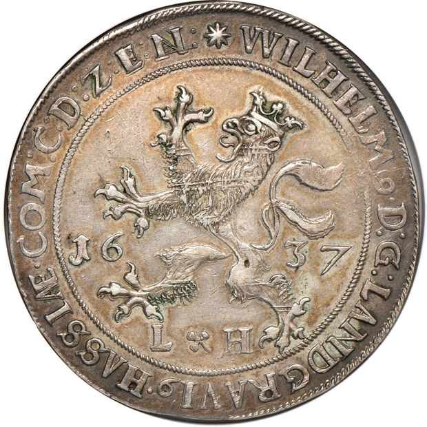 Germany - 1637-LH taler - NGC AU-53