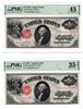 Four Legal Tender notes and two Federal Reserve Bank Notes