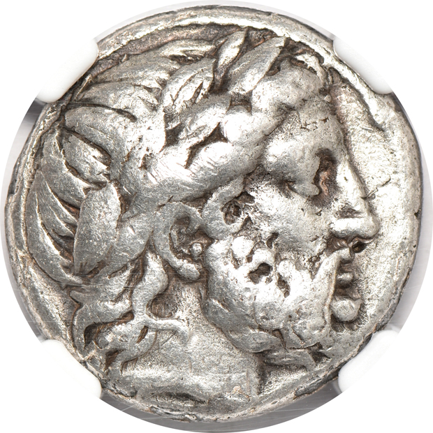 Ancient Greece - 440-404 BC tetradrachm Ch XF, and a 359-336 BC tetradrachm Ch F, both NGC