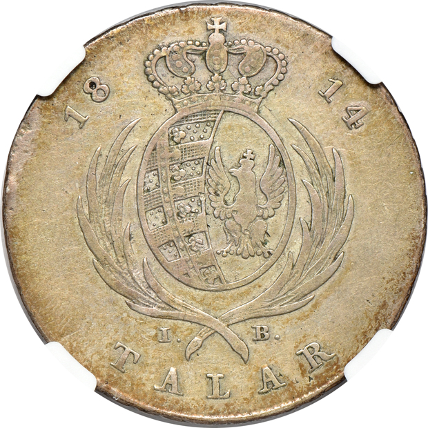 Poland - 1814-IB talar - NGC VF-25