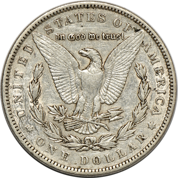 1889-CC VF details/obverse damage, and an 1894 XF details/reverse damage