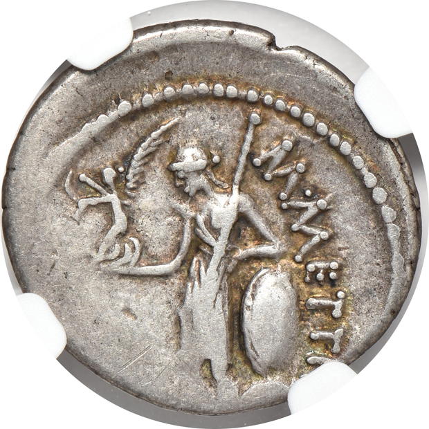 Roman Empire - 44 BC denarius - NGC Ch VF