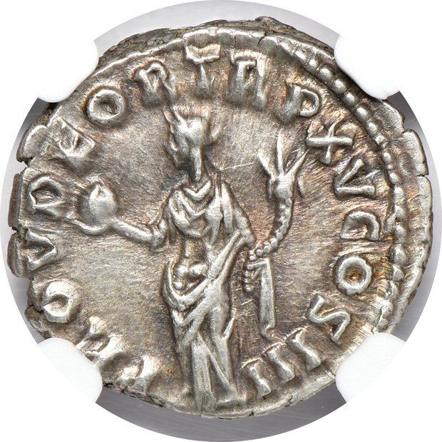Roman Empire - AD 161-180 denarius - NGC Ch XF