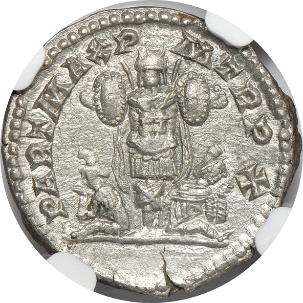 Roman Empire - AD 193-211 denarius - NGC Ch AU