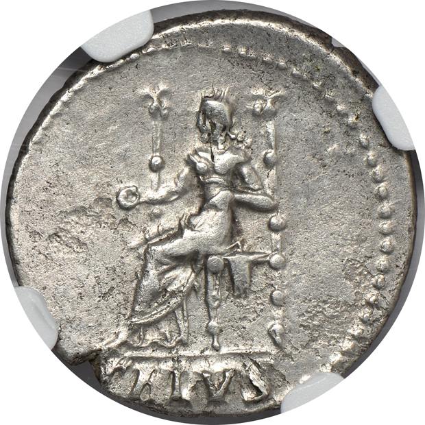 Roman Empire - AD 54-68 denarius - NGC Ch VF