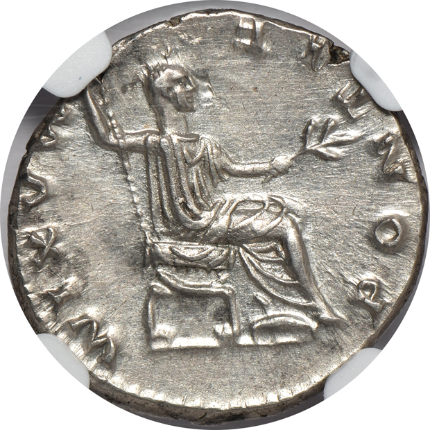 Roman Empire - AD 69-79 denarius - NGC MS