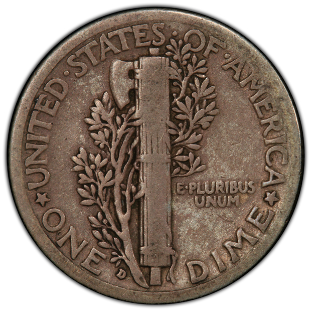 1916-D Mercury PCGS VG-8