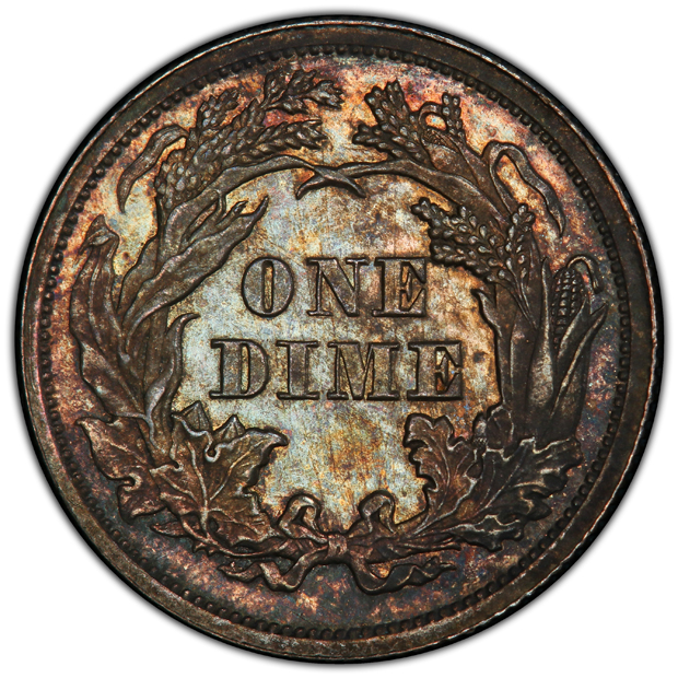 1864 PR-64, and an 1866 PR-63, both PCGS