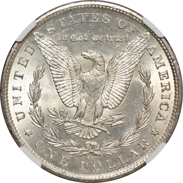 1883-CC NGC MS-63, and an 1883-CC PCGS MS-64