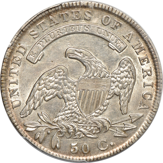 1835 PCGS AU-50, and an 1854 arrows NGC AU-50