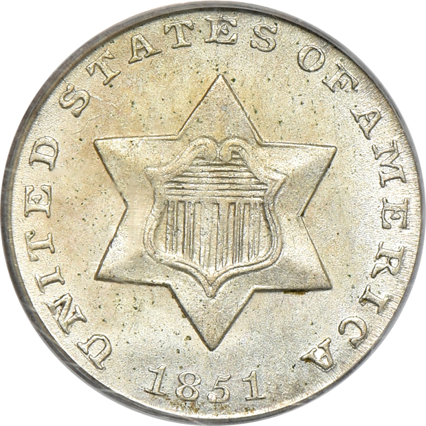 Four coins certified by PCGS