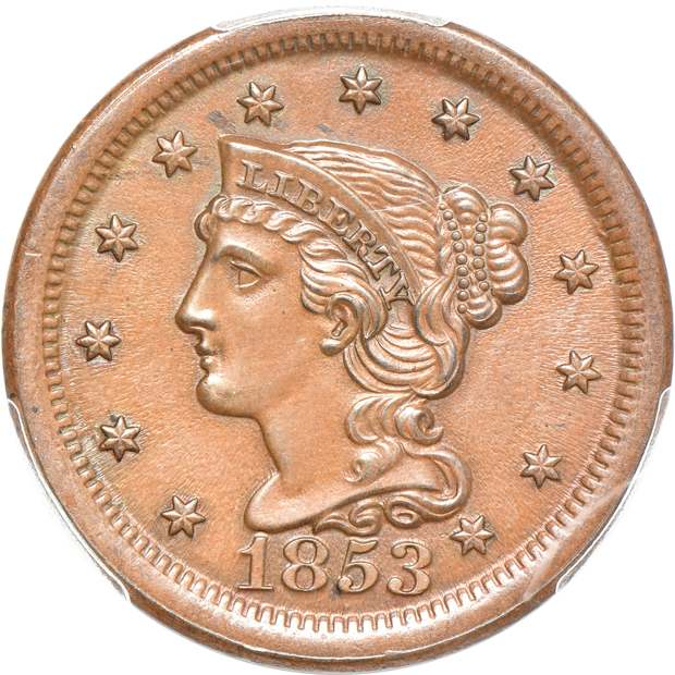 Six 19th century type coins in PCGS Genuine holders