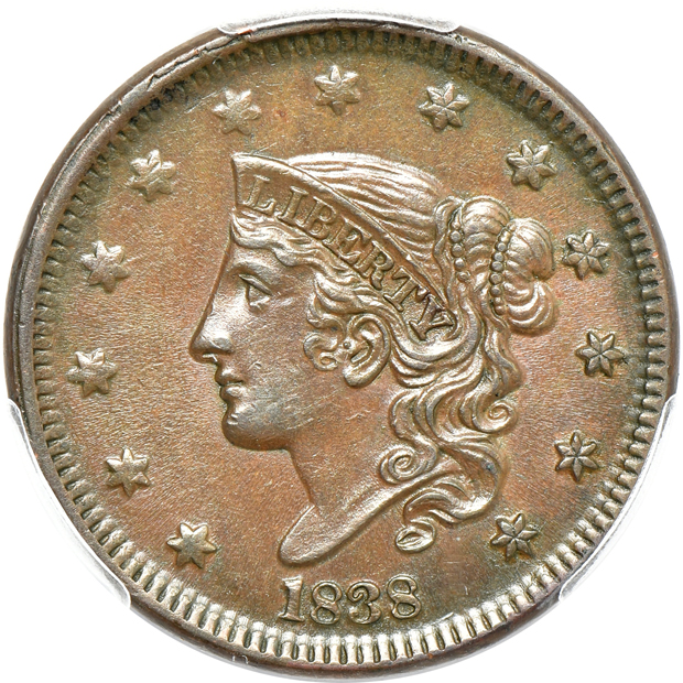 Six 19th century type coins in PCGS Genuine holders