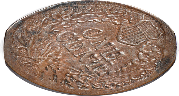 Finest known 1904 The Pike Souvenir elongated cent NGC MS-67 RB, plus two additional 1904 World