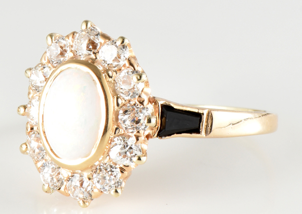 14K Yellow Gold Opal Ring