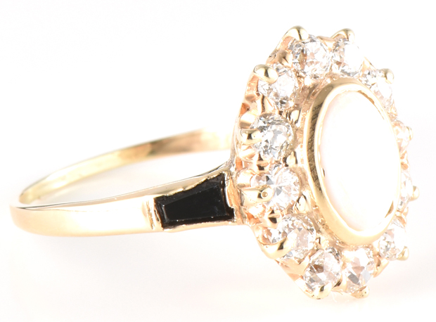 14K Yellow Gold Opal Ring