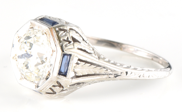 18K White Gold Diamond Ring with a 1.79 Carat Circular Brilliant Diamond, GIA #2211429349