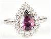 14K White Gold Sapphire Ring