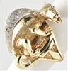 14K Yellow Gold Dragon Ring