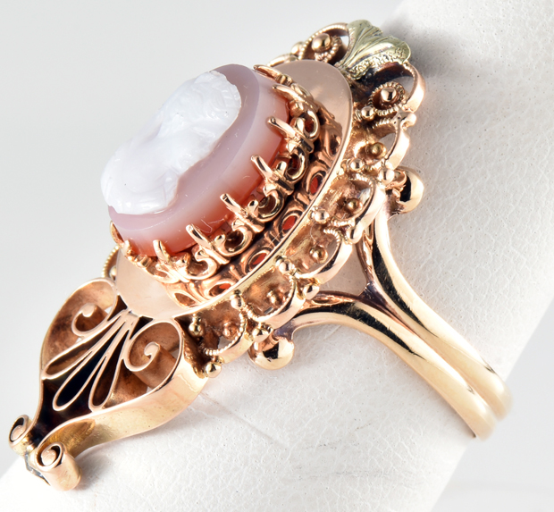 14K Yellow Gold Cameo Ring