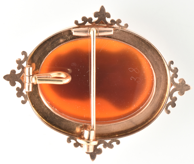 14K Yellow Gold Cameo Pin/Pendant