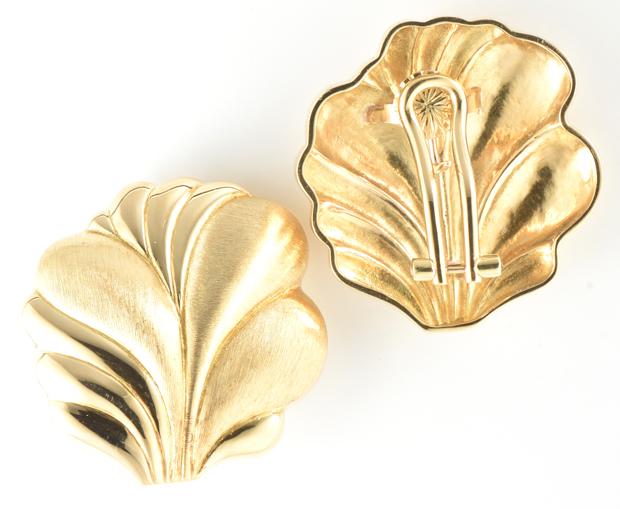 18K Yellow Gold Designer Earrings