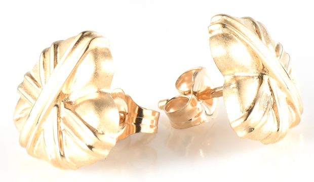 14K Yellow Gold Designer Earrings