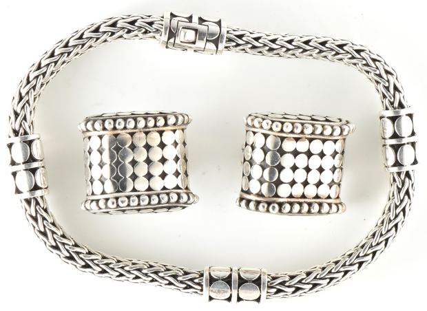John Hardy Bracelet, Clip-On Earrings, Pendants and Necklace 