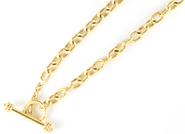 19K Yellow Gold Elizabeth Locke Link Necklace