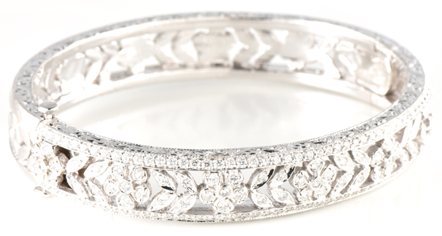 18K White Gold Penny Preville Diamond Bracelet 