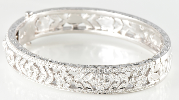 18K White Gold Penny Preville Diamond Bracelet 