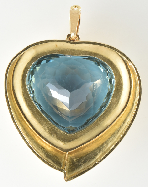18K Yellow Gold Burle Marx Pendant