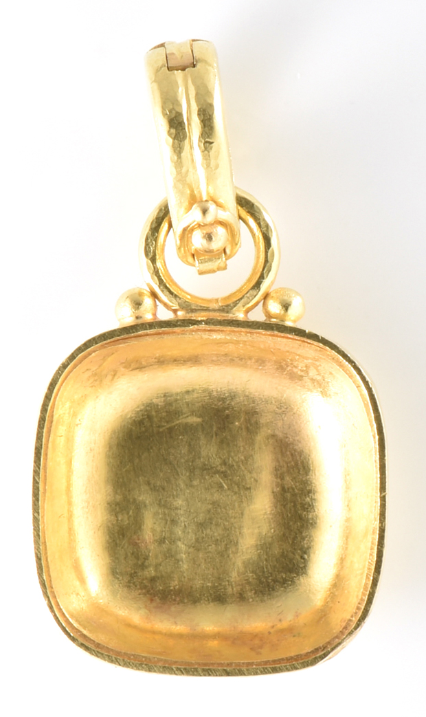 19K Yellow Gold Elizabeth Locke Pendant