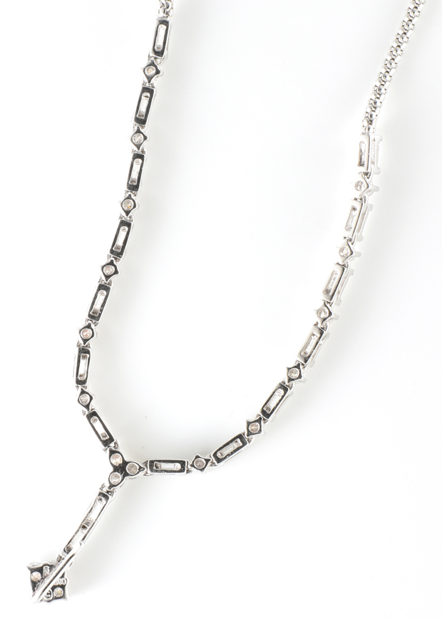 18K and Platinum Diamond Necklace