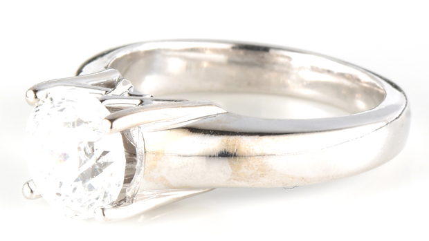 14K White Gold Diamond Ring