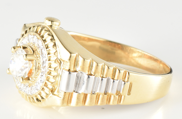 18K Two-Tone Diamond Ring