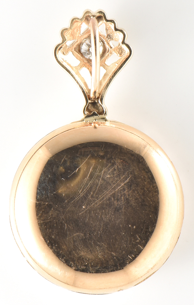 14K Yellow Gold 1/10 Ounce American Eagle Gold Coin Pendant