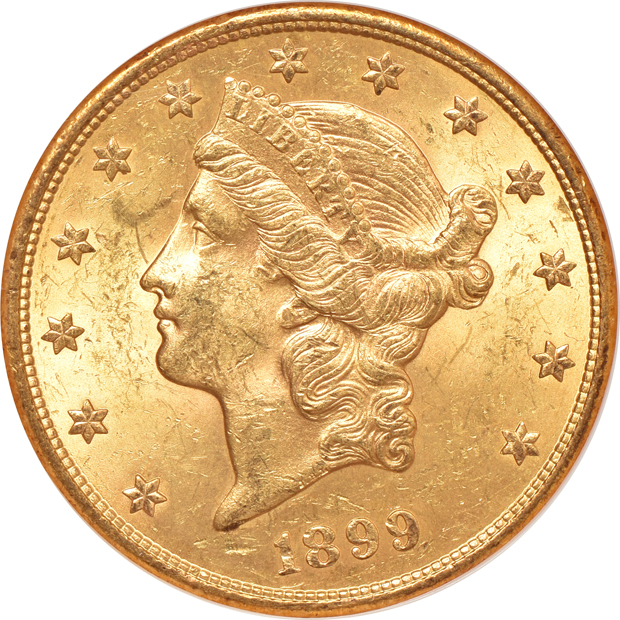 Two 1899-S NGC MS-62 (no line)