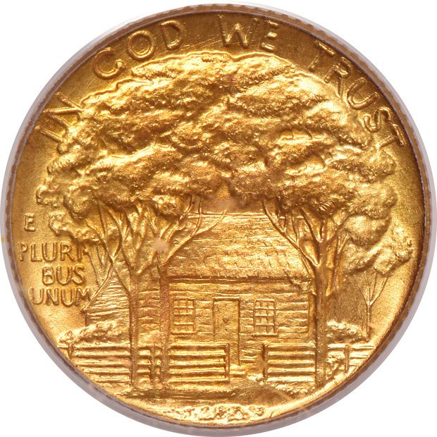 1922 $1 Grant Memorial with star PCGS MS-66