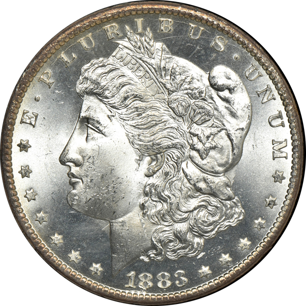 1883-CC GSA MS-64 CAC, and an 1884-CC GSA MS-64+ PL, both NGC