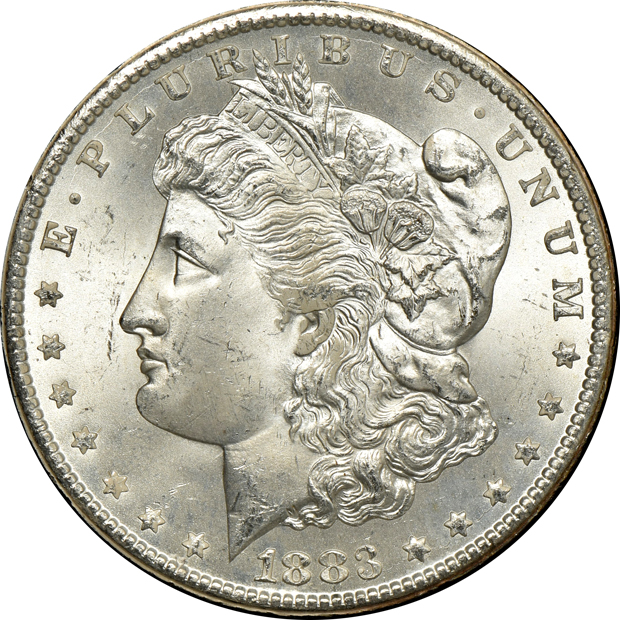 1883-CC GSA MS-65, and an 1884-CC GSA MS-64, both NGC