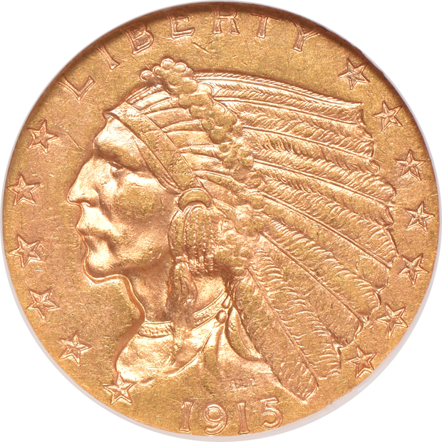 Two 1915 NGC MS-62
