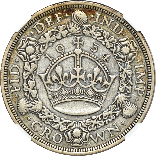 Great Britain - 1934 crown - NGC VF-20