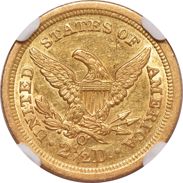 1843-O Large Date NGC AU-58