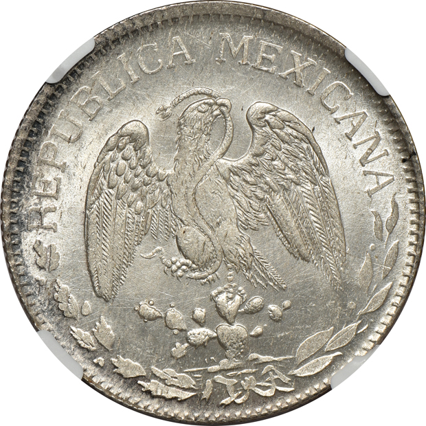 Mexico - 1915-CHa FM peso- NGC MS-64
