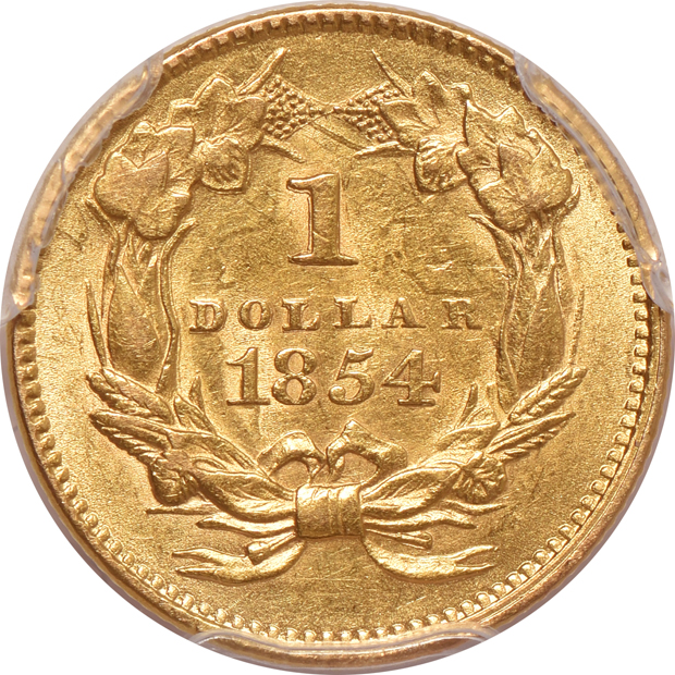 1854 Type 2 PCGS MS-62